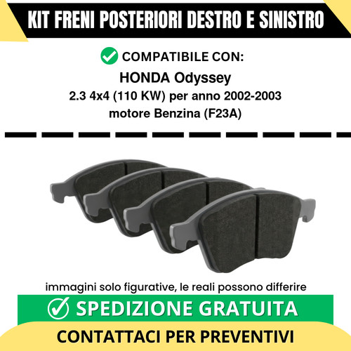 Pastiglie freno posteriori - pastiglie,