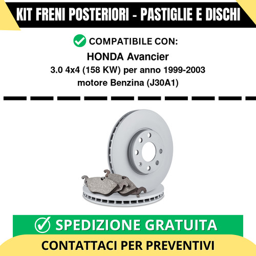 Kit freni posteriori honda - posteriori,