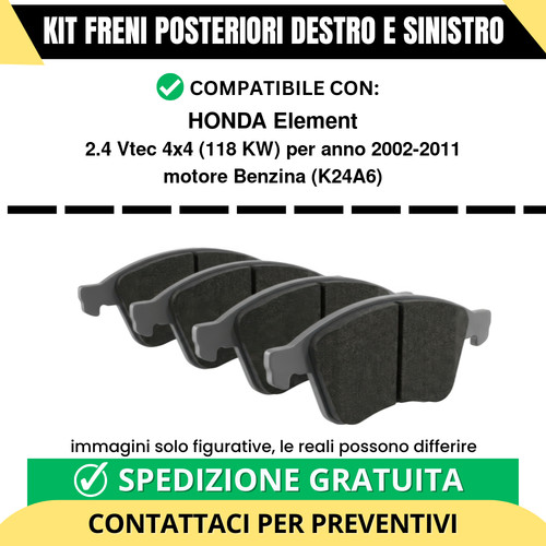 Pastiglie freno posteriori - pastiglie,